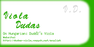 viola dudas business card